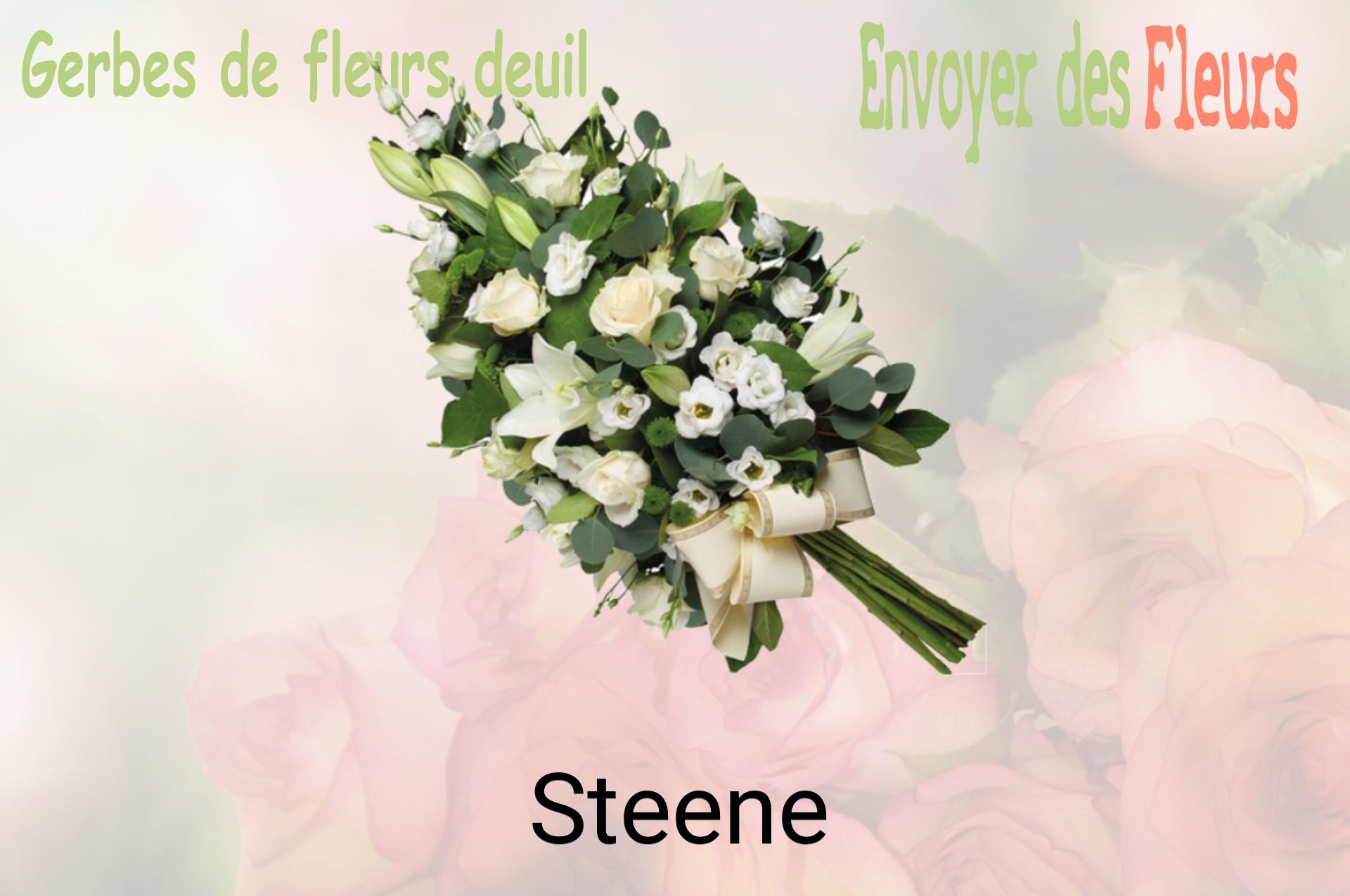 Gerbe de fleurs de deuil livrée à Steene